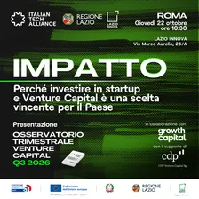 IMPATTO + Osservatorio Trimestrale VC - Q3 2026 | Roma