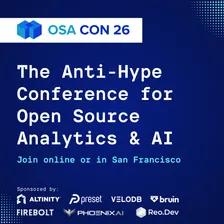 OSA Con 2026 - The Anti-Hype Conference for Open Source Analytics and AI