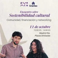 Encuentro sobre Sostenibilidad Cultural💫