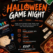 3rd Annual Nash Halloween Game Night