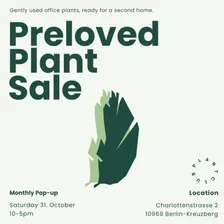 Preloved Plant Sale: Halloween edition