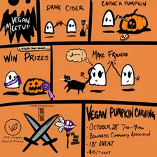2nd Annual Pumpkin Carving Social: YYC Vegan & Kind Fork Collab Event