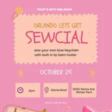Sew your own bow keychain 🎀