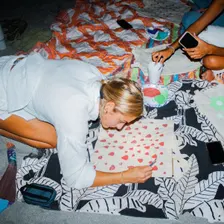 C2C Sunset Crafting: Pumpkin Painting on the Beach
