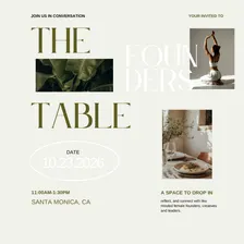 FOUNDERS TABLE- SEASONAL EDITION