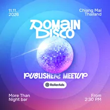Domain disco: RollerAds publisher meetup