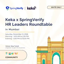 Keka x SpringVerify HR Leaders Roundtable in Mumbai