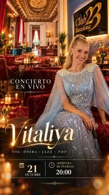 Afterwork & Concert by Vitaliya at Palace-Art Club + Terrace & Lounge!