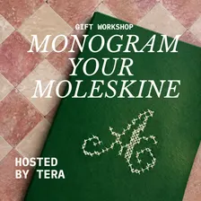 Sip & Stitch: Monogram Your Moleskine