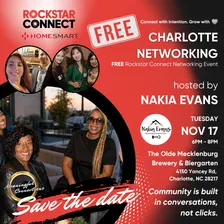 Free Charlotte Rockstar Connect Networking Event (November)