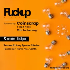 Fuckup Nights X Coinscrap Finance | 10° Aniversario