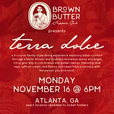 Terra Dolce: November 16 - Atlanta, GA