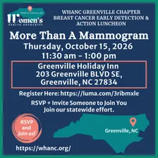 More than a Mammogram - WHA-NC Greenville Chapter Breast Cancer Early Detection & Action Luncheon