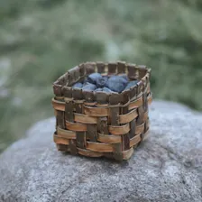 Twill Berry Basket with Willow Bark