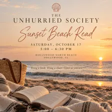 The Unhurried Society October Sunset Beach Read