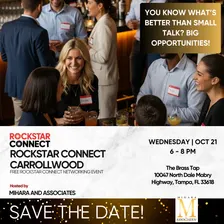Free Rockstar Connect Carrollwood Networking Event (October)