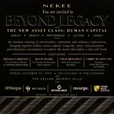 BEYOND LEGACY: The New Asset Class: Human Capital Health. Wealth. Performance. Culture. Legacy.