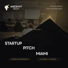 Startup Pitch Events Miami: 5 Founders on Stage