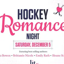 Lit Actually Hockey Romance Night Meetup!