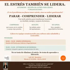 AFTERWORK · GESTIÓN DEL ESTRÉS PARA LÍDERES Y ORGANIZACIONES