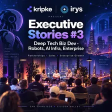 Executive Stories #3: Deep Tech Biz Dev - Robotics , AI Infra, Enterprise