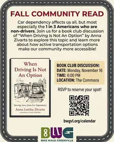 BWG Fall Community Read: When Driving is Not An Option