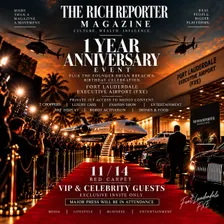 The Rich Reporter Magazine 1 Year Anniversary Private Jet Hangar Event