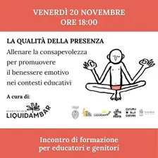 🎨 La qualità della presenza — Incontro di formazione esperienziale per educatori e genitori