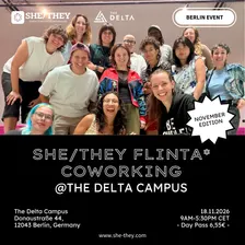 SHE/THEY FLINTA* Co-Working Day At The Delta Campus – November Edition