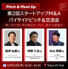 第2回スタートアップM&Aバイサイドピッチ＆交流会（10/22木）
