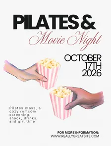 Pilates & Movie Night: October Edition