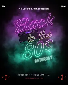 Back to The 80s Saturdays