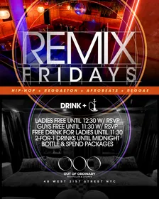 Fridays @ Out of Ordinary • Hip-Hop Reggaeton Afrobeats • FREE!