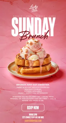 Brunch At Lucky Sundays