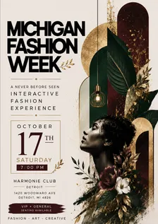 MICHIGAN FASHION WEEK - THE FIRST BLOOM