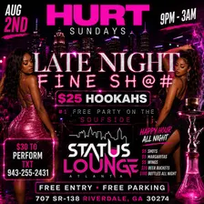 HURT SUNDAYS LATE NIGHT HAPPY HOUR