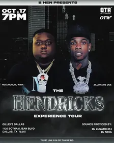 THE HENDRICKS EXPERIENCE TOUR (OCT 17th)