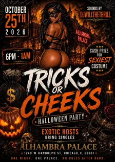 Tricks or Cheeks 🫢 Halloween party