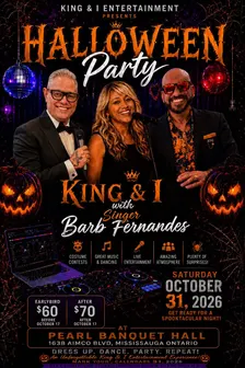 Celebrate Halloween with King and I - at the Pearl Banquet Hall
