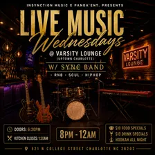 Live Music Wednesdays @ Varsity lounge W/ Sync Band