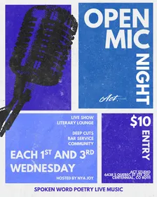 OPEN MIC + SPOKEN WORD NIGHT | BLUE HOUR AT ACT. STUDIO