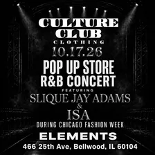 CULTURE CLUB POP UP STORE & LIVE RNB