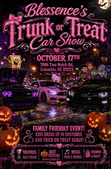Trunk Or Treat Car Show🎃🔥💨🏎️