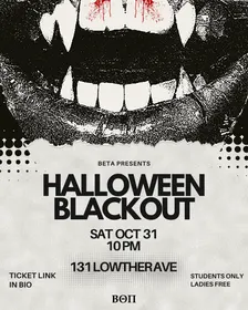 HALLOWEEN BLACKOUT - halloween presented by BETA