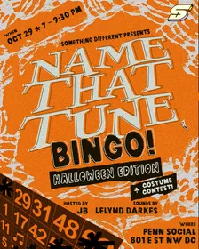 Name That Tune Bingo: Halloween Edition
