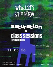 what if? why not? presents: SATURATION x class sessions
