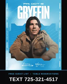 Gryffin - Encore Beach Club Las Vegas | Friday Oct 16 | Free Guest List