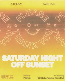 OFF SUNSET - October 17th - Saturday Night in Echo Park