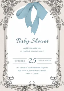 Welcome to my Baby Shower 🧸 Bienvenidos a mi Baby Shower!