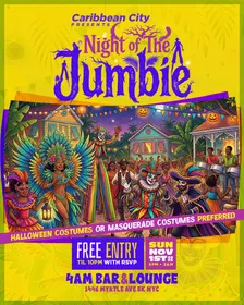 🌴 NIGHT OF THE JUMBIE 👻 | Caribbean Halloween Party | FREE RSVP